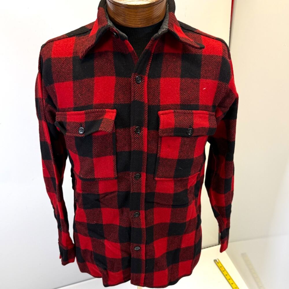 Vintage Profile Buffalo Plaid Flannel Shirt/Jacket Wool Carter & Churchill
